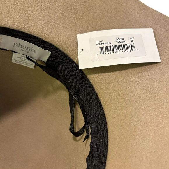 PHENIX Beige Wool Hat |O/S| - Picture 5 of 6